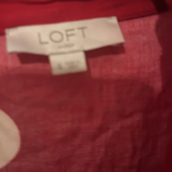 Ann Taylor lift Red Heart Print Pajama Set small. New - Picture 5 of 5